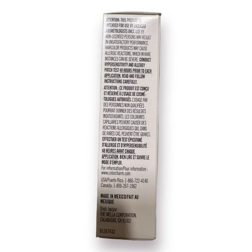 Wella Color Charm Permanent Liquid Hair Color Medium Smokey‎ Ash Blonde 7A/672 1